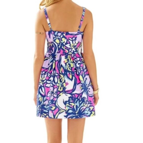 Lilly Pulitzer Christine Catwalkin Floral Dress, Size 00 - Picture 2 of 7